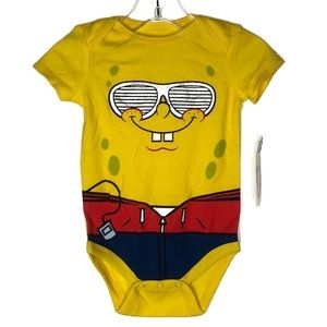 Spongebob Graphic Classic Onesie Size 3-6 Months NEW